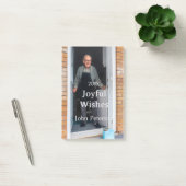 Joyful wishes add name photo man holidays year sim ポストイット (オフィス)