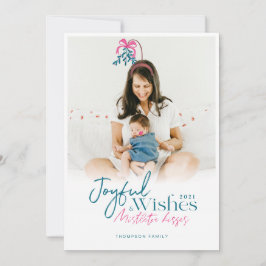 Joyful Wishes & Mistletoeのキス写真 シーズンカード