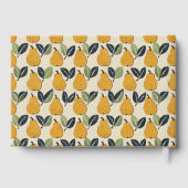 Joyful Yellow Botanical Pear Motive ゲストブック (裏面)