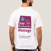 JoyLifeのTherapeuticsのセラピストのワイシャツ Tシャツ (裏面)