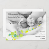 Joyous Arrival -ベビー告知カード 案内状 (正面/裏面)