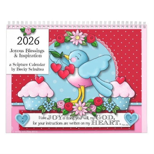 "Joyous Blessings & Inspiration" 2026 Calendar カレンダー (カバー)