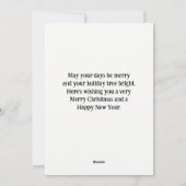 Joyous Christmas Maine Coon Feline Celebration シーズンカード (裏面)