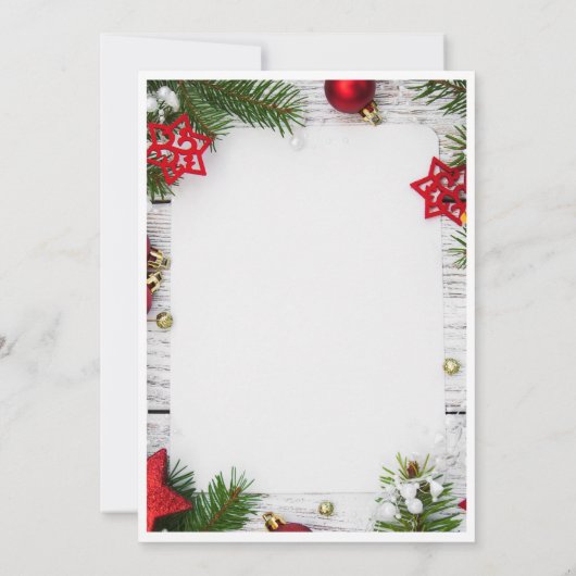 Joyous Christmas Minimalist Invitation | Modern  招待状 (裏面)