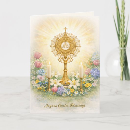 Joyous Easter Eucharistic Blessings シーズンカード (正面)