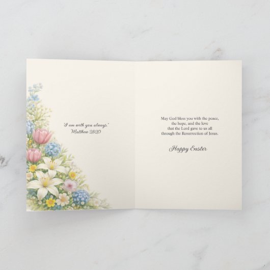 Joyous Easter Eucharistic Blessings シーズンカード (内部)