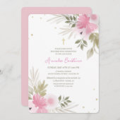 Joyous Floral Religious Invitation 招待状 (正面/裏面)