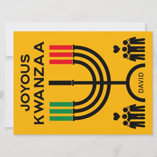 Joyous Kwanzaa シーズンカード (正面)