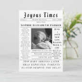 Joyous Newborn Times Birth 案内状 (スタンド正面)