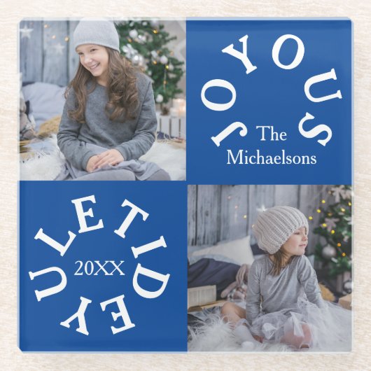 Joyous Yuletide 2 Photo ガラスコースター (正面)