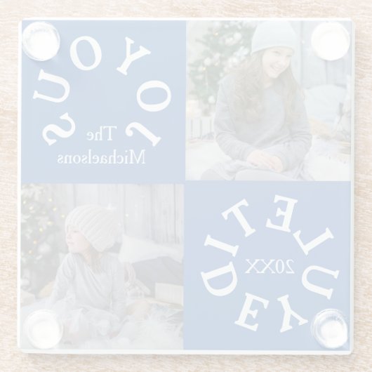 Joyous Yuletide 2 Photo ガラスコースター (裏面)