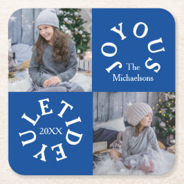 Joyous Yuletide 2 Photo スクエアペーパーコースター