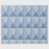 Joyoux Noel Christmas Blue Wrapping Paper ラッピングペーパー (フラット)