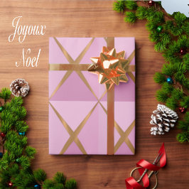 Joyoux Noel Pink Wrapping Paper ラッピングペーパー