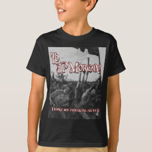 JPモーガンに Tシャツ