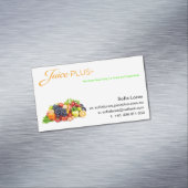 JP+ 磁石のデザート用深皿のオレンジロゴ(カスタマイズ) マグネット名刺 (インサイチュ)