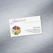 JP+ 磁石の野菜パイ紫色のロゴ(カスタマイズ) マグネット名刺 (インサイチュ)