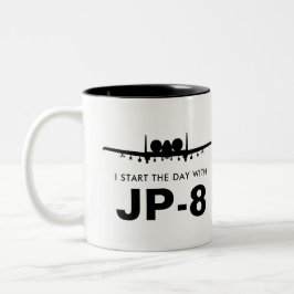 JP-8 Warthog A-10のマグとの日始めて下さい ツートーンマグカップ