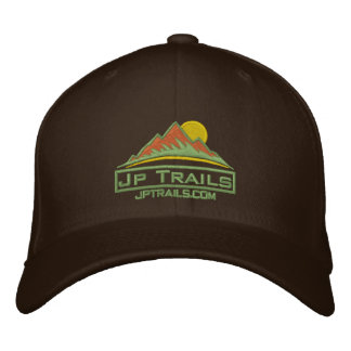 Jp Trails Hat Khakkiロゴ 刺繍入りキャップ