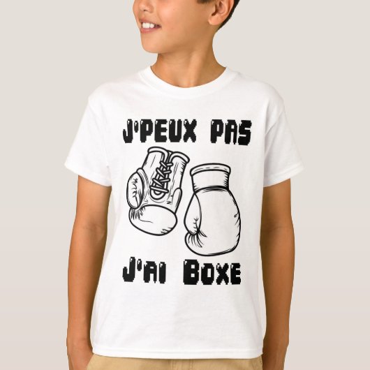 J'peux Pas J'ai Boxing - ボクシングギフトジャージ Tシャツ (正面)