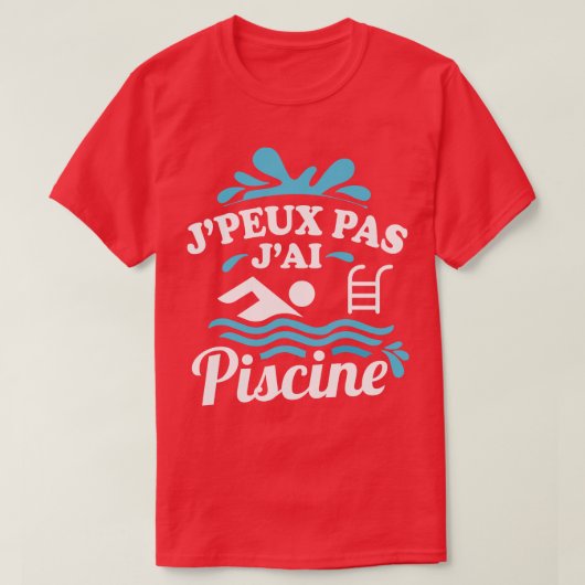 Jpeux Pas JAi Piscine Tシャツ (デザイン正面)