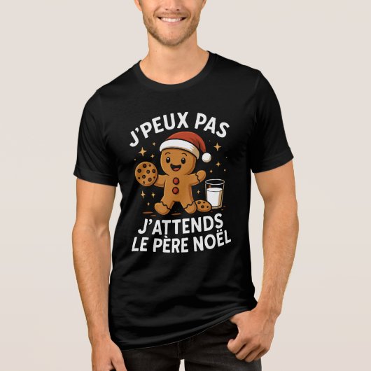 J'peux pas J'attends Le Père Noël Manchot Et Renne トライブレンドＴシャツ (正面)