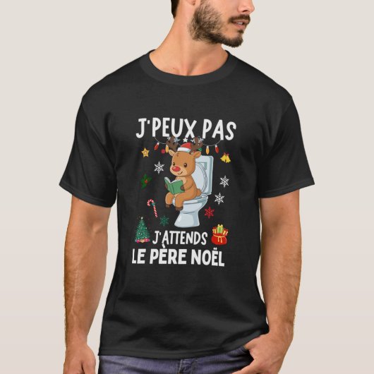J'peux pas J'attends Père Noël Tシャツ (正面)