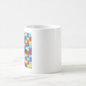 JPLデザインマグは自閉症意識を高める。 コーヒーマグカップ (中央)