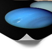 JPL惑星写真の太陽系モンタージュ ポスター (角)