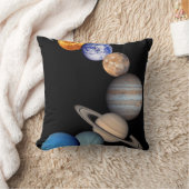 JPL惑星写真 太陽系モンタージュ クッション (ブランケット)