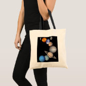 JPL惑星写真 太陽系モンタージュ トートバッグ (正面(商品))