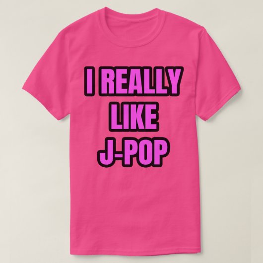 JPopが大好き Tシャツ (デザイン正面)