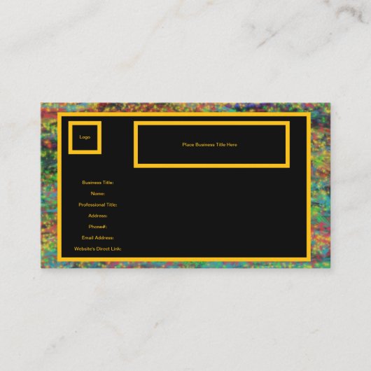 JP's Artsy Ware Specialty Business Card Template  名刺 (正面)