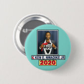 JrのKen W. Nwadike社長 缶バッジ (正面&裏面)