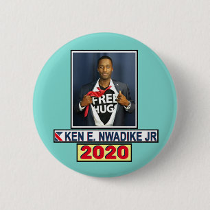 JrのKen W. Nwadike社長 缶バッジ