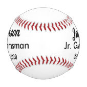JRグルームスマンプロポーズ野球ギフト 野球ボール (正面)
