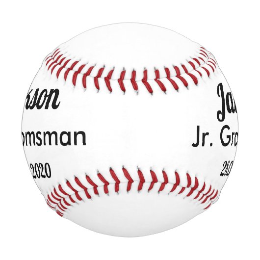 JRグルームスマンプロポーズ野球ギフト 野球ボール (正面)