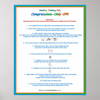 Jr.ハート分隊コンプレッション専用CPRポスターLg ポスター