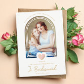 Jr Bridesmaidファンシーピンクハート写真の提案 ポストカード