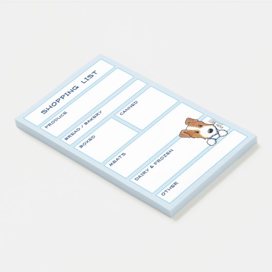 JRT犬の食料品一覧 ポストイット (アングル)