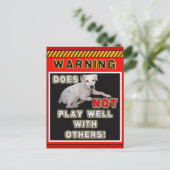 JRT警告の – 他の人と遊は上手くいかない! ポストカード (スタンド正面)