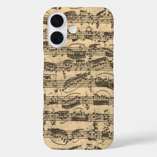 JSバッハの楽譜 Case-Mate iPhoneケース (裏面)