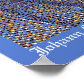 JSバッハ文字ポートレート ポスター (角)