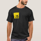 JS Javaスクリプト言語ロゴ Tシャツ (正面)
