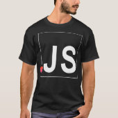 JS   Java Script T Shirt  Programming  Tシャツ (正面)