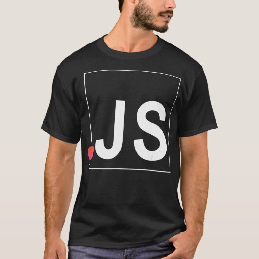 JS   Java Script T Shirt  Programming  Tシャツ (正面)
