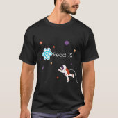 JS ReactJS JSフレームワークのプログラミング Tシャツ (正面)