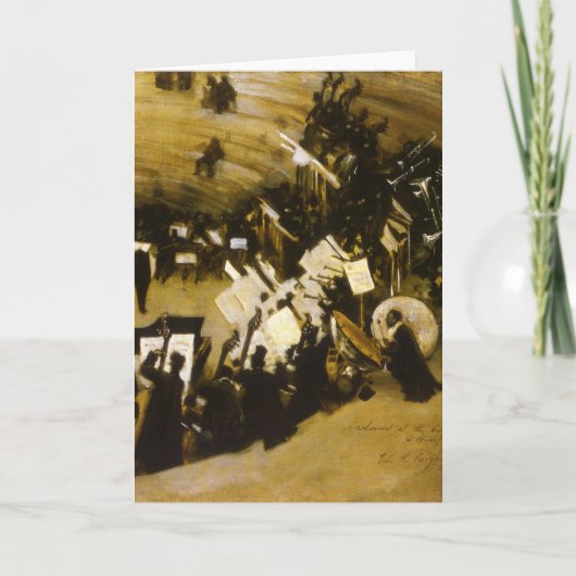 JS Sargentによるパスデループ管弦楽団のリハーサル カード (正面)