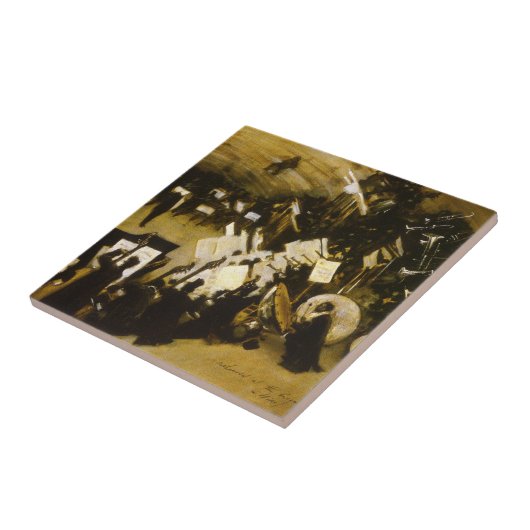 JS Sargentによるパスデループ管弦楽団のリハーサル タイル (側面)