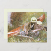 JS Sargentによる妻とのスケッチについて (正面/裏面)